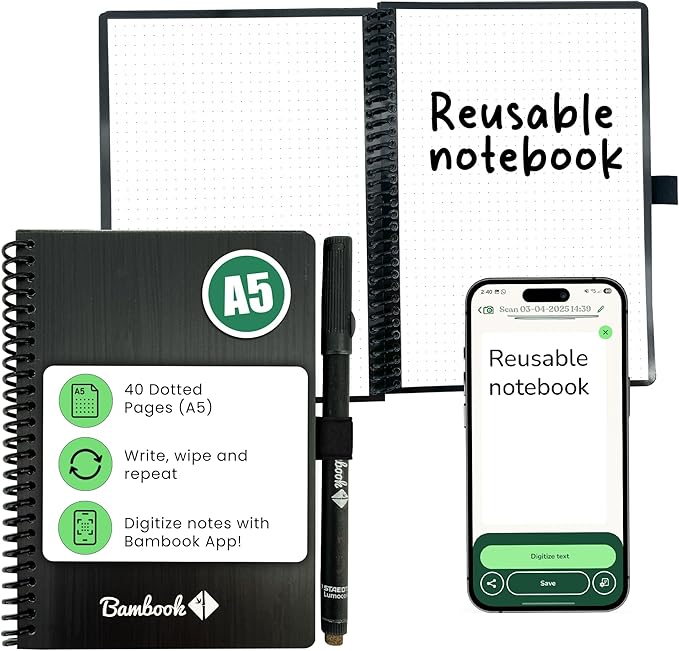 BAMBOOK - Digital notebook with pen A5 Classic Original Polka Dot - Digital notebook