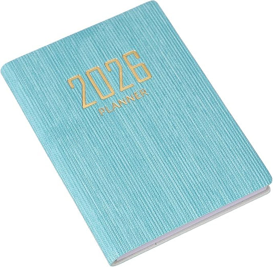 PATIKIL 2026 Daily Planner Notebook, 4.2 x 3.1" 64 Sheets Undated to Do List Daily Weekly Monthly Goals Pocket Notebook for Office Home Study Work Weeding Time Management, Blue