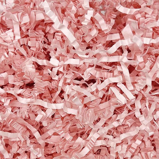 3LB Light Pink Crinkle Cut Paper Shred Filler, Paper Shreds for Basket Fillers, Birthday, Gift Wrapping, Anniversary, Bridesmaid Engagement, Halloween, Thanksgiving, Christmas Craft Decor Party Filler