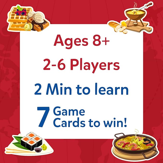Skillmatics Guess in 10 Foods Around The World, Card Game for Boys, Girls, and Kids Who Love Educational Travel Toys, Board Games, Geography and History, Gifts for Ages 8, 9, 10 and Up