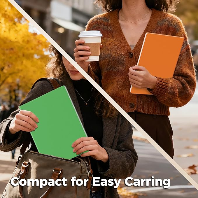 Large Colorful Blank Notebook Journals Bulk with Thick Unlined Paper, 8.5x11 inch, 60 Pages, Journal Set for Travelers Students Office, Sketchbook Composition Diary Subject Notebooks, 12 Pack