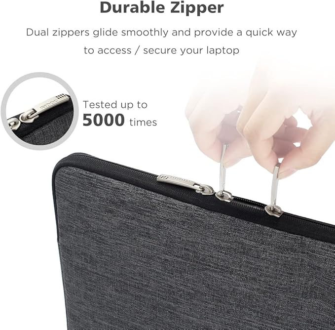 NIDOO 10 Inch Tablet Sleeve Laptop Sleeve Case Cover Portable Pouch Bag for 11" iPad Pro M4 M2/ 11" iPad Air 2024/10.2" iPad 7 8 9 10/10.9" iPad Air 5th Gen/ 10.5" Surface Go 3 2/11" Samsung Galaxy