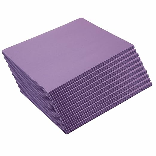 Colorations 9" x 12" Mediumweight Violet Construction Paper - 500 sheets, Bulk Pack Art Paper, Arts and Crafts, School Supplies, Drawing, Coloring, Painting, 3D Art Paper