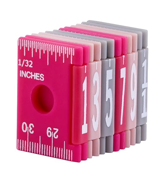 It's Academic Folding Rulers, 12 Inches and 30 Cms, Foldable Plastic in Assorted Color Combos, 12 Pack