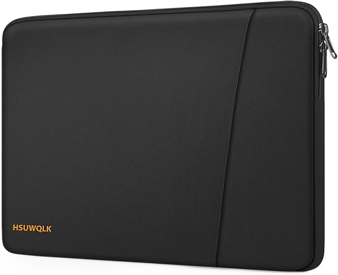 360 Protective Laptop Carrying Case 13.3 inch,13-13.3 inch Laptop Sleeve Compatible with MacBook Air/Pro 13/Pro 14,HP Dell ASUS Lenovo,Shockproof Computer Sleeve Bag with Pocket, Black