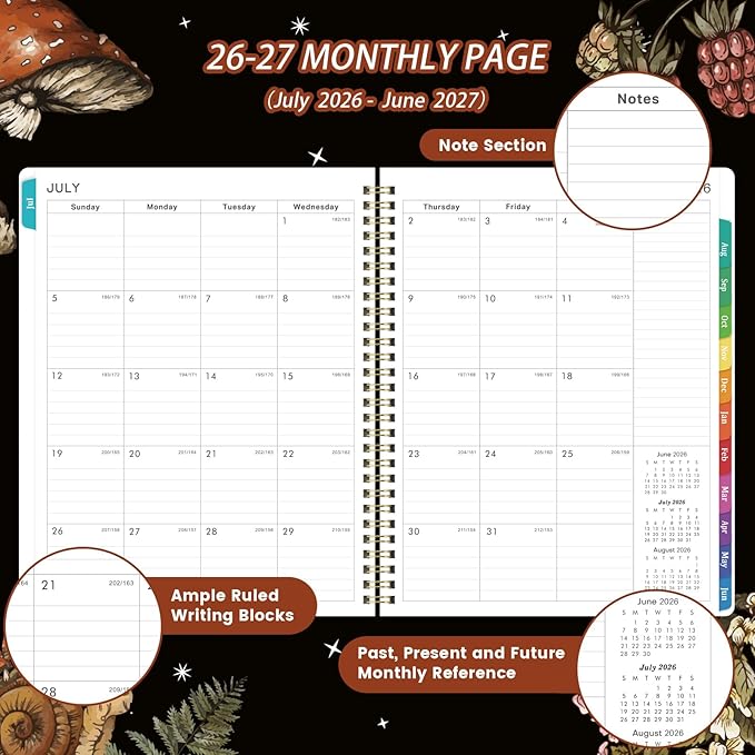Planner 2026-2027 - Academic Planner from July 2026 - June 2027, 8" x 10" 2026-2027 Academic Planner Weekly & Monthly with Monthly Tabs, Perfect Organizer