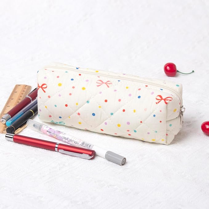 Pencil Case Pen Case Office College School Storage Bag Pouch Holder Box Organizer Makeup Pouch Cosmetic Bag Aesthetic Cute Pencil Case for Girls Boys Kids (T)