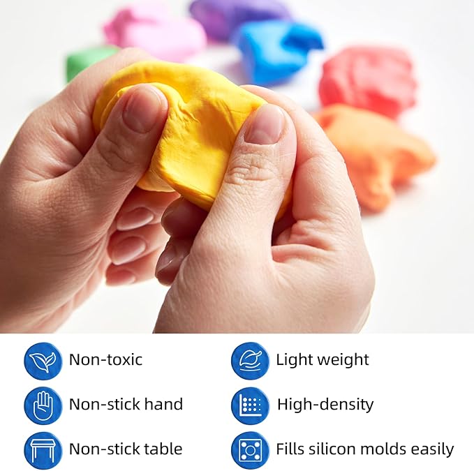 Moldable Cosplay Foam Clay Yellow Colors (300g) – High Density and Quality for Intricate Designs | Air Dries to Perfection for Cutting with a Knife or Rotary Tool, Sanding or Shaping