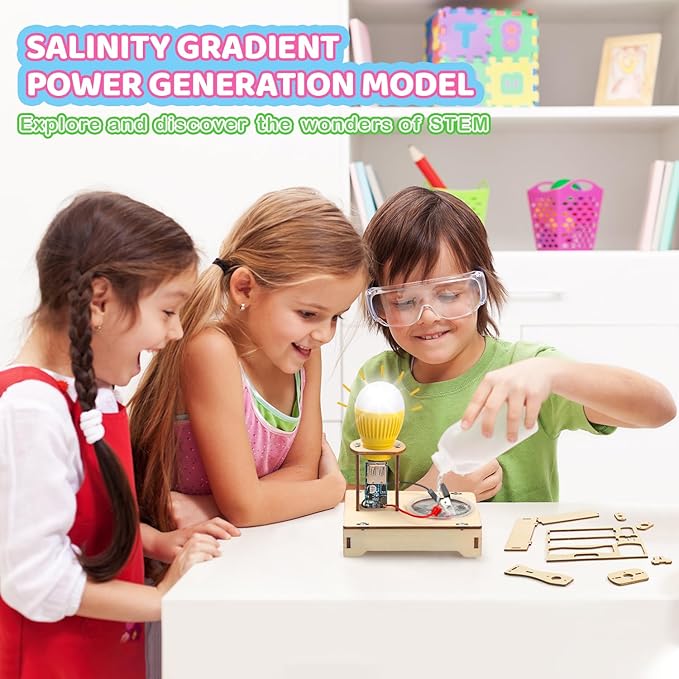 9 in 1 STEM Science Kits for Kids 6-7-8-10-12, Toys for Ages 8-13, Gifts for 6 7 8 9 10 11 12 13 Year Old Boys and Girls, Wooden 3D Puzzles, Educational Projects, Crafts Building Kits