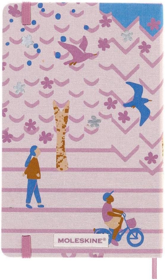 Moleskine Limited Edition Sakura Notebook, Hard Cover, Large (5" x 8.25"), Ruled/Lined, Bicycle, 240 Pages