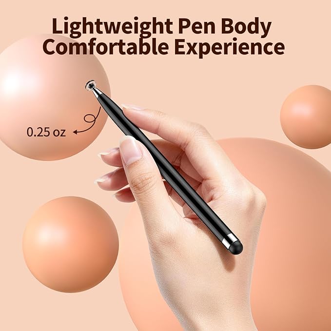 10 PCS Stylus Pen for Touchscreen, Lightweight 2 in 1 Dual-Tip Design, for Drawing, Note-Taking & Gaming, Stylus Pen for iPad, iPhone, Android Tablets Capacitive Touch Screen