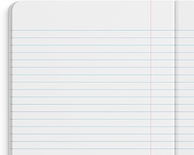STAPLES Poly Composition Notebook, 9.75x7.5 Inch, Wide Ruled, Blue
