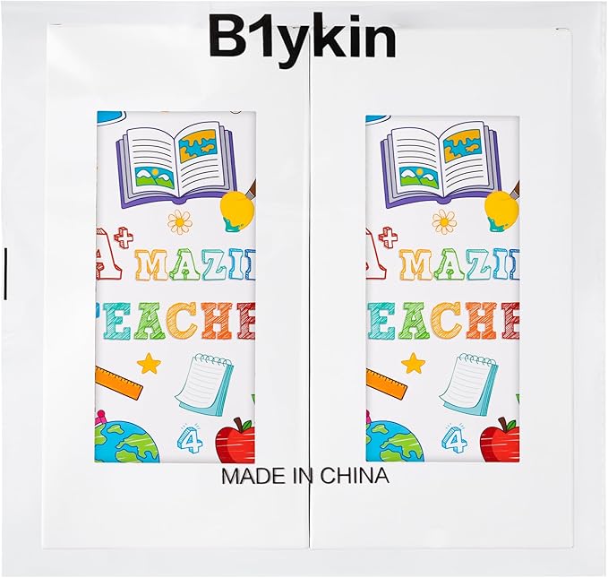 B1ykin A+ Teacher Sticky Notes Set - A+ Amazing Teacher Self-Stick Notes Pad, 550 Sheets Writing Memo Pages Sticky Notepad for Teacher Appreciation Gifts, School Office Supplies (4Pcs)