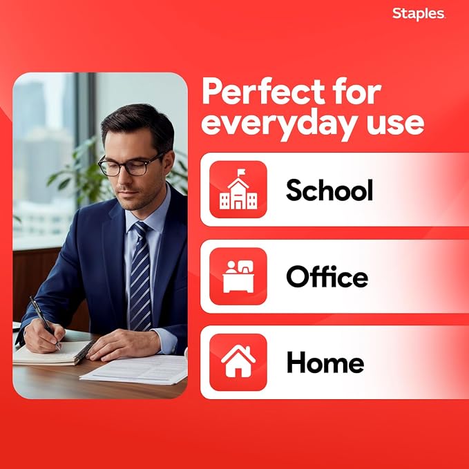 Staples ProGel Retractable Gel Pens, Fine 0.7mm, Black Ink, 36-Pk | Smooth-writing, quick-dry ink for everyday office and classroom stocking.