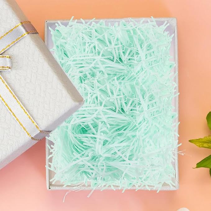 ULTECHNOVO Raffia Shredded Paper Box Filler 500g Pack, Crinkle Cut Paper Filling for Boxes and Basket Decorations, Party and Wedding Packaging Supplies