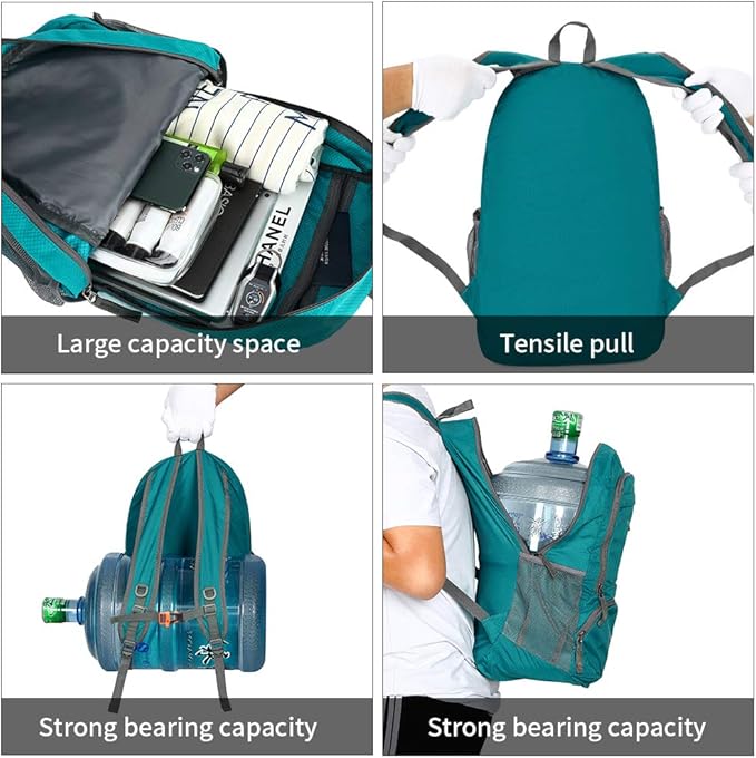 FENGDONG 35L Lightweight Foldable Waterproof Packable Travel Small Hiking Backpack Daypack for men women
