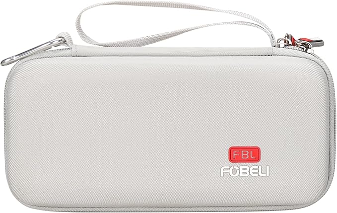 FBLFOBELI Hard Case for Texas Instruments TI-84 Plus CE/TI-84 Plus/TI-83 Plus/Casio fx-9750GIII Color Graphing Calculator, Mesh Pocket for Pens, Cables and Other Accessories (Case Only) (Gray)
