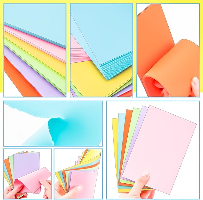 180PCS Blank Colored Index Cards 4 x 6 Inch Flash Cards, Colored Note Card Flashcards, Colorful Blank Index Card Note Pad 4 x 6 Study Notecards for School Office College Supply