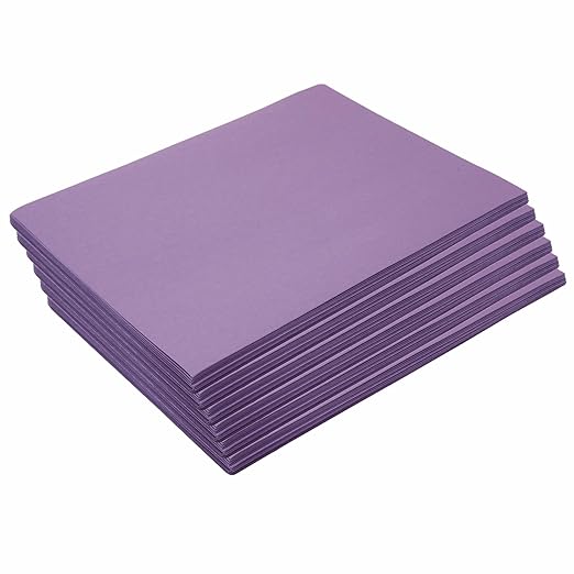 Colorations 9" x 12" Mediumweight Violet Construction Paper - 300 Sheets, Bulk Pack Art Paper, Arts and Crafts, School Supplies, Drawing, Coloring, Painting, 3D Art