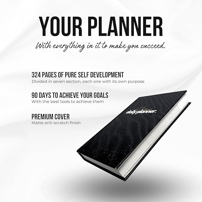 The Best Undated Daily Planner to Achieve Goals, Increase Productivity, Limit Procrastination, Learn About Habits and Self-Development, Increase Your Discipline and Live Healthier - The Ultimate Daily Planner - Harcover book