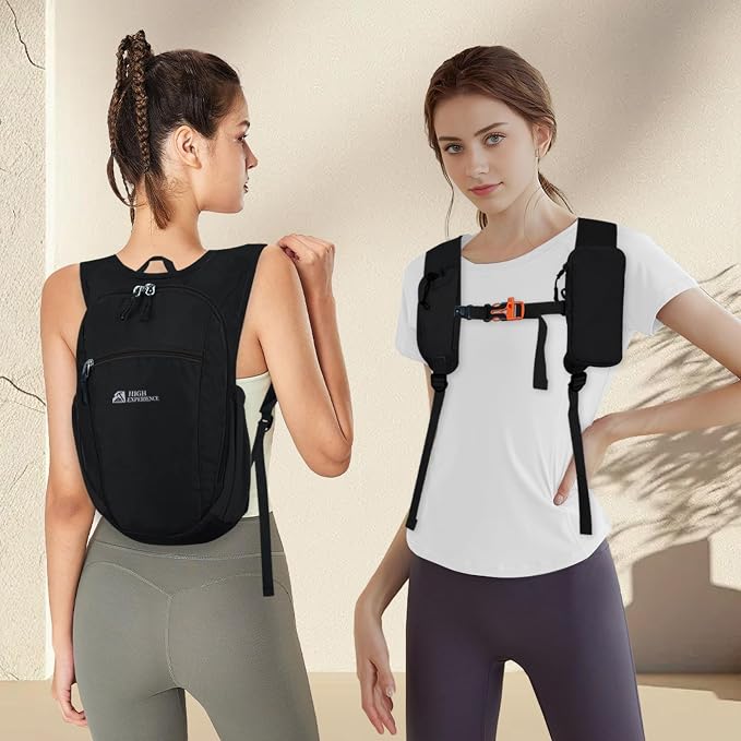 Small Hiking Backpack Packable Lightweight for Women Men | 10L/15L, Hiking Daypack, Foldable, Water Resistan, Ultralight, with Phone Pocket, Travel, Outdoor, Walking