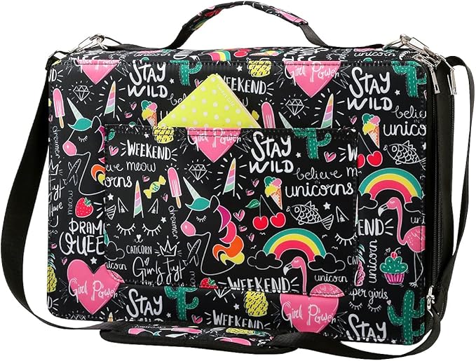 600-Slot Colored Pencil Case, 5-Layer Zipper with Shoulder strap and Handle | Organizer Bag for Pencil Storage Case for Artist Painter Office Sketch Travel Supplies