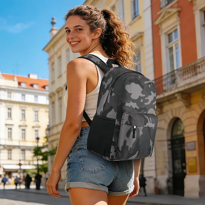 ZUBOND Unisex Backpack for School & Travel - Lightweight Laptop Backpack Fits 15.6 Inch Notebook, Water Bottle Pocket - Ideal for Teens, College Students, Adults