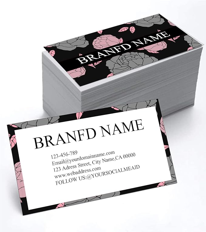 Custom Premium Business Cards 200 Full color Business Cards can Add You need to Customize, Personalized Name Card No Additional Charge Size 3.5" X 2"