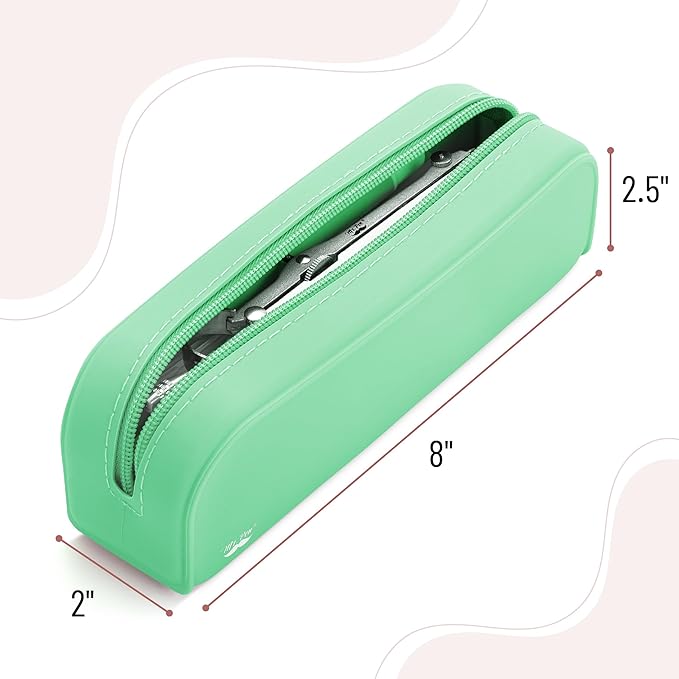 Mr. Pen- Silicone Pencil Case, Aesthetic Pencil Bag for Women, Makeup Pouch, Multifunctional Pouch for Stationery, Cosmetics and Electrical Goods Storage