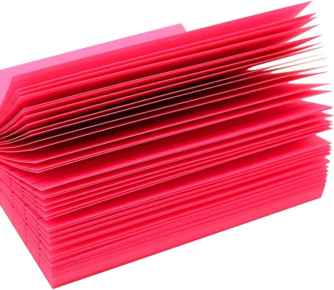 (8 Pack) Lined Sticky Notes 4x4 Bright Stickies Colorful Super Sticking Power Memo Pads, 8 Colors, Strong Adhesive