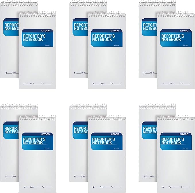 Tops Gregg Ruled Reporter's Notebook (TOPS) 12 Pack