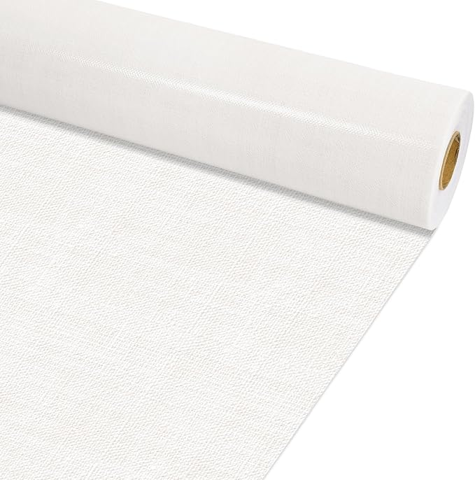 White Burlap Bulletin Board Roll Non-Woven Fabric Poster 15.7" x65.6ft