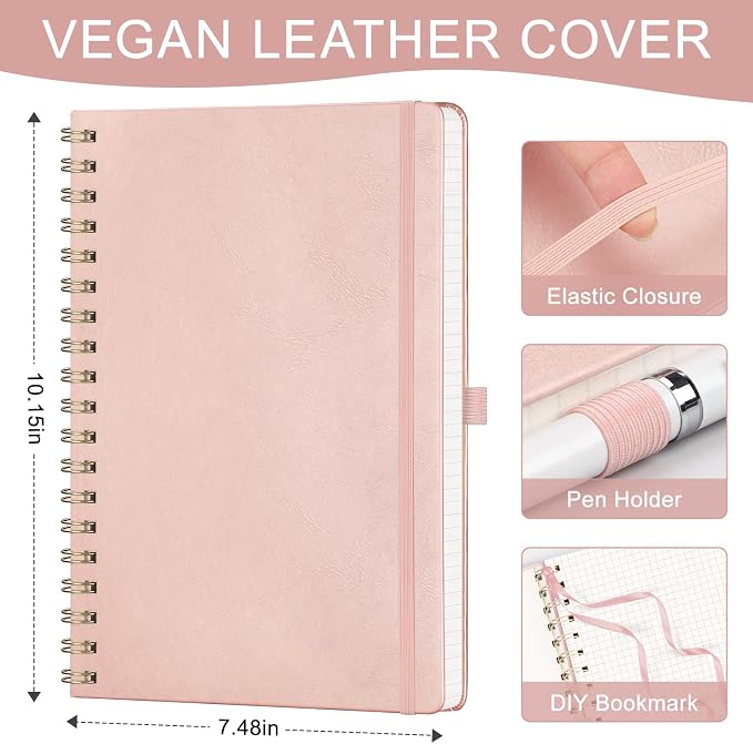 AHGXG Graph Paper Notebook, 140 Pages, B5 (7.6" x 10")