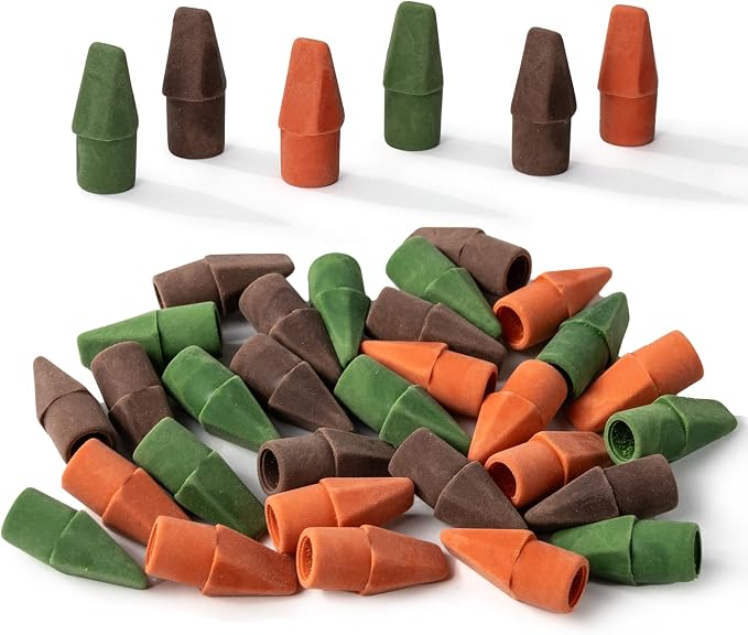 Mr. Pen- Pencil Erasers Toppers, 30 Pack, Colorful