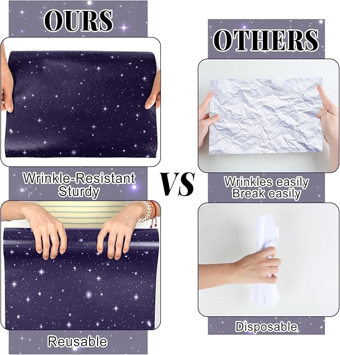 Outer Space Bulletin Board Roll Non-Woven Fabric Poster 15.7" x65.6ft