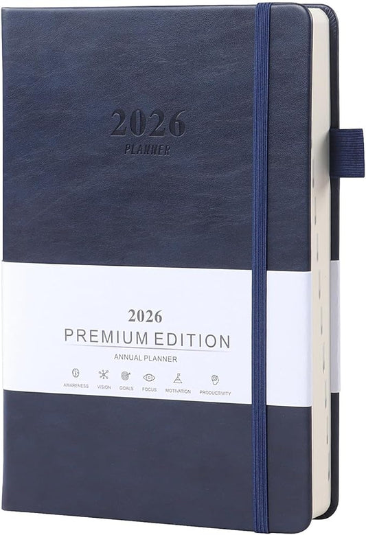 Planner 2026, Weekly Monthly Planner, A5 Academic Planners for Office, School, Home, and Business(2026 Dark Blue)