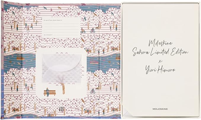 Moleskine Limited Edition Sakura Notebook, Hard Cover, Large (5" x 8.25"), Ruled/Lined, Premium Collector's Box
