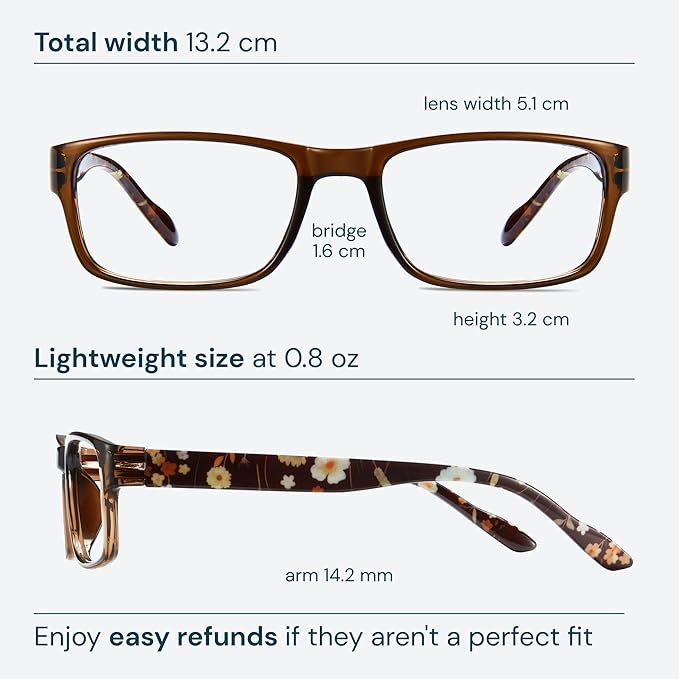 Gaoye 1.5 Professional Reading Glasses for All Day - Computer Readers with Blue Light Protection - Value Pack