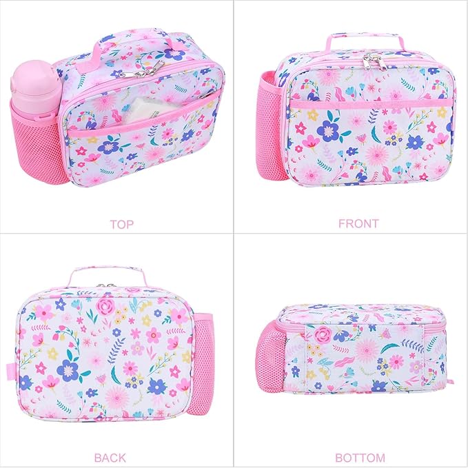 RHCPFOVR Kids Lunch Bag - Insulated Lunch Box for Boys Girls Washable Lunch Bag and Reusable Toddler Leak-proof Lunchbox for School and Daycare