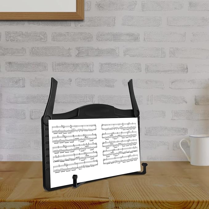 OSALADI Music Stand for Sheet Music Portable and Sturdy Book Holder for Practice Performances and Study Reliable Music Rack for Digital Piano Textbooks and More