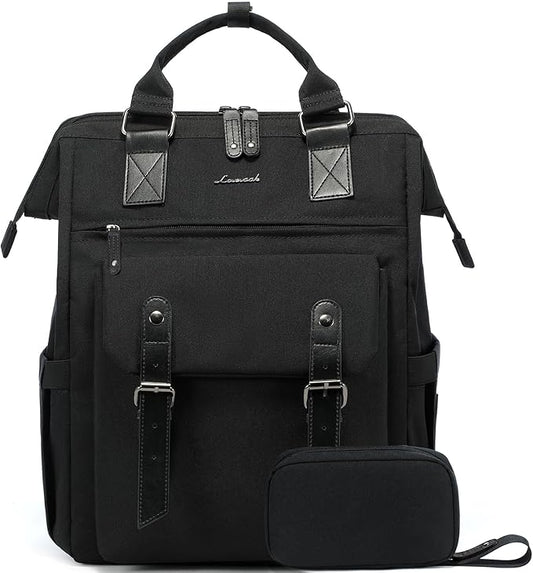 LOVEVOOK Extra Large Travel Laptop Backpack for Women, 18 Inch Computer Backpack Work Commuter Business Trip Weekender Carry on Backpack with Luggage Sleeve, Teacher Doctor Nurse Bags College Daypack