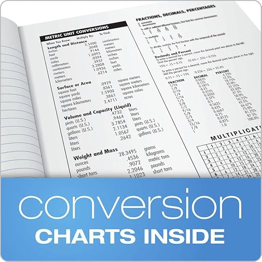 TOPS 63794 Composition Book w/Hard Cover, Legal/Wide, 9 3/4 x 7 1/2, White, 100 Sheets