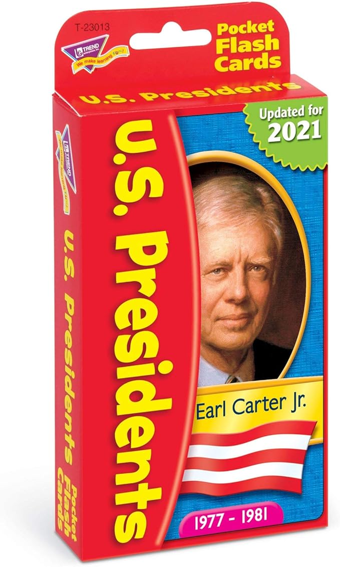 US Presidents Pocket Flash Cards