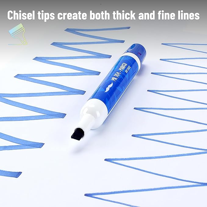 Mr. Pen- Dry Erase Markers, 10 Pack, Assorted Colors, Low Odor Ink, Chisel Tip, White Board Markers Dry Erase, Ideal for Classroom, Back to School Supplies, Teachers, Office, Whiteboard & Home