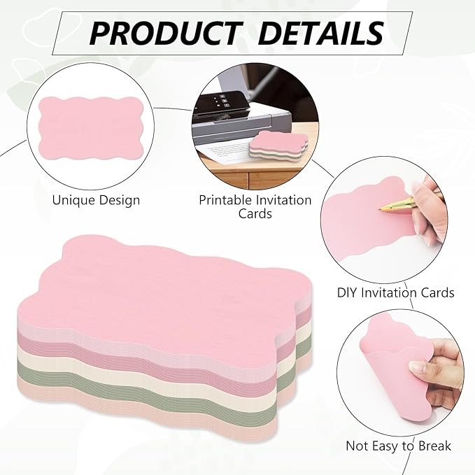 Whaline 150 Pack Antique Rose Blush Champagne Index Cards 3 x 5 Inch Cardstock Flashcard Soft Color Blank Index Cards for Note-taking Studying Organizing School Office Supplies