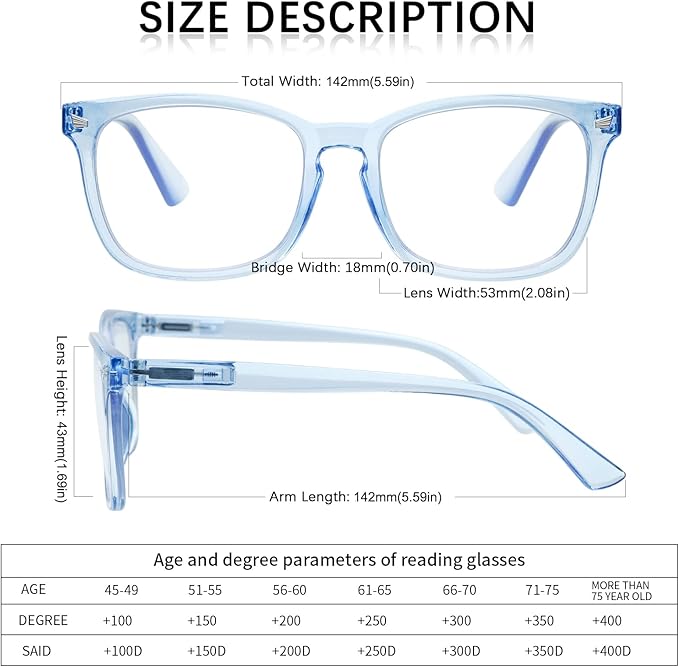 Progressive Multifocus Reading Glasses Men Women 3 Pack Anti Blue Light Eyestrain Quality Computer Readers (3 Mix, 2.25)