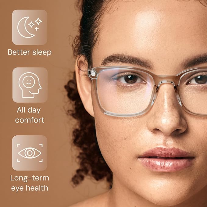 Gaoye Eyewear Frames for Men - Blue Light Blocking Square Glasses, Anti UV Ray Computer Gaming, Blue Blockers for Women