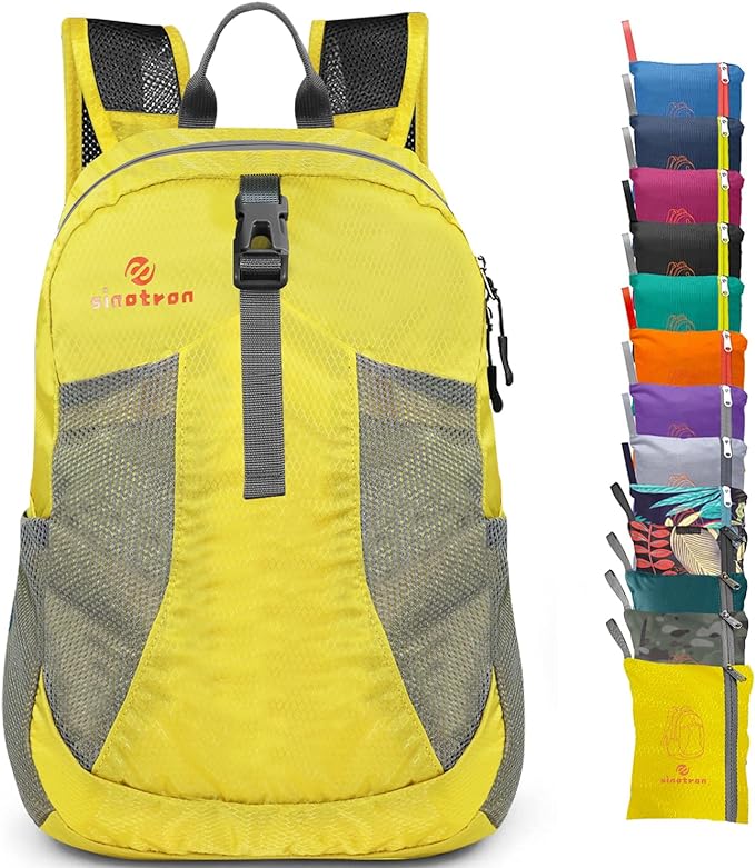 sinotron 22L Lightweight Packable Hiking Backpack, Small Hiking Backpack Day Pack for Women Men Travel Camping Vacation