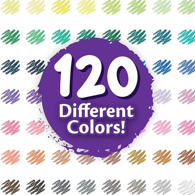 Crayola Colored Pencils Set for Kids (120ct), Cute School Supplies, Teacher Must Haves, Coloring Book Pencils, Bulk Colored Pencils for Boys & Girls, Ages 3, 4, 5