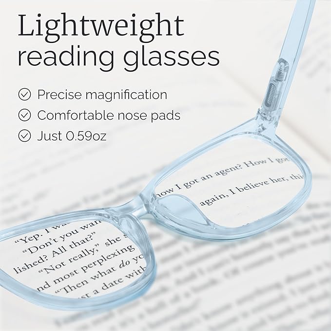 CCVOO Reading Glasses for Women/Men, Eyeglasses, Blue Light Readers for Women/Men, Computer Eye Glasses, Cheaters